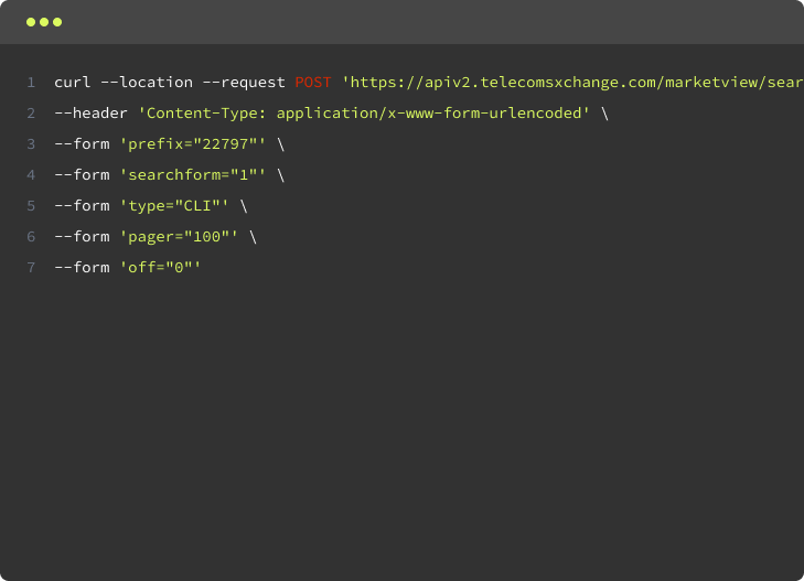 TCXC code editor and API interface